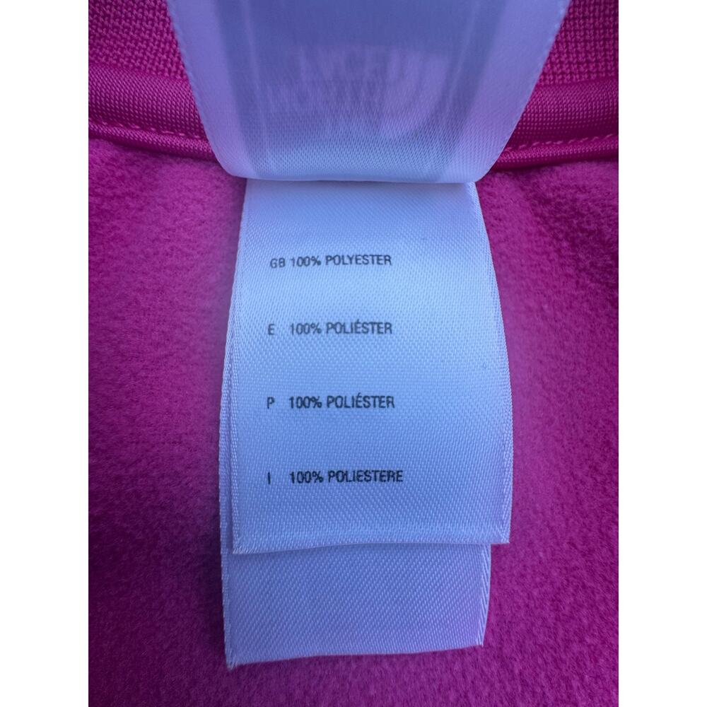 The North Face Womens L Track Jacket Pink White Piping Activewear Flaws Read - Picture 7 of 8